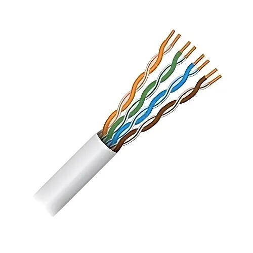 Paige 9P2445E2B1 CAT5e 24AWG 4-Pair Network Cable, Plenum Rated, 1000' Box, White