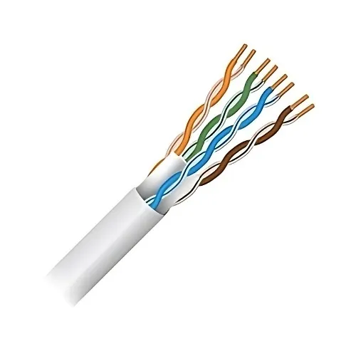 Paige 9X234C62B1 CAT6 23AWG 4-Pair Network Cable, Riser, 1000' Box, White