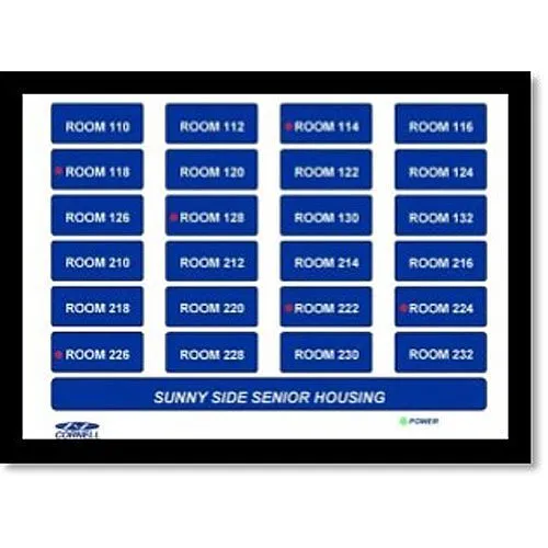 Cornell A-4448-1 Call System Annunciator Easy Label Series from 4 to 48 Zones