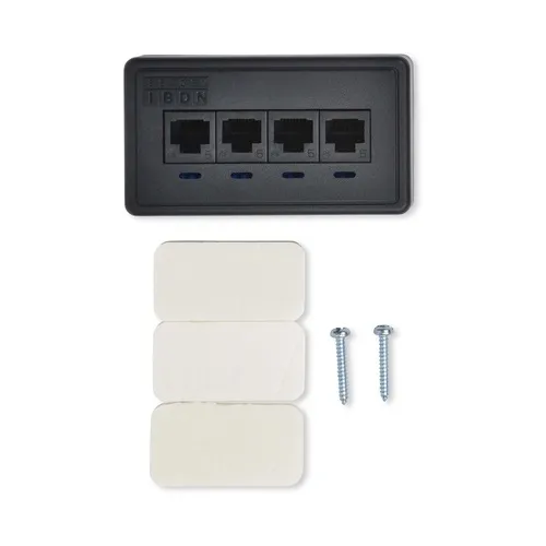Belden A0371899 BIX DVO Workstation Outlet Box, Surface Mount, Gray