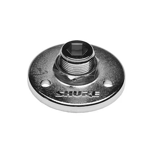 Shure A12 Small Mounting Flange for Flush-Mounting of Microphones, Silver
