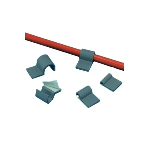 Panduit A1C25-A-C8 Cord Clip, Adhesive, 6.4mm, 0.25", Gray
