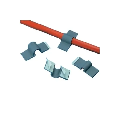 Panduit A2C38-A-C8 Cord Clip, Adhesive, 9.7mm, 0.38", Gray
