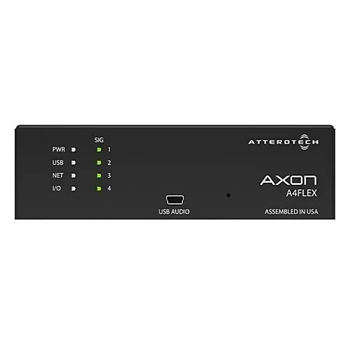 QSC A4FLEX Attero Tech Mic/Line Connectivity Interface for Q-SYS and Third-Party AES67 Networked Audio Systems