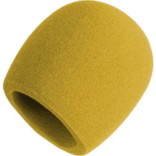 Shure A58WS Microphone Windscreen for Ball-Type Microphones, Yellow