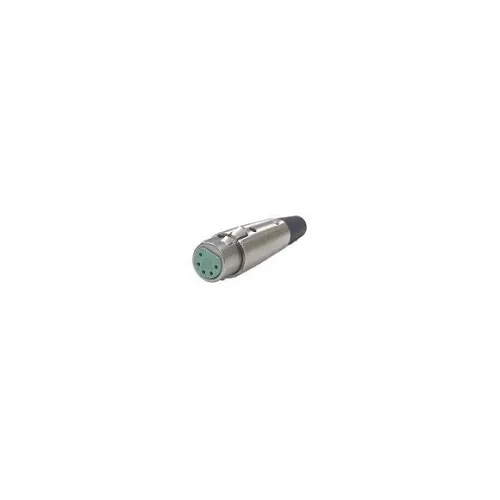 Switchcraft A5F 5-PIN Female Connector, Silver Nickel Bulk
