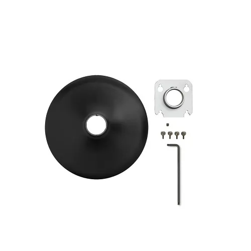 Shure A901B-R-PM-3/8IN Pole-Mount Kit for MXA901-R Microphone and 3/8" Threaded Rod, Black