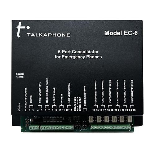 Talkaphone EC-6 6-Port Analog Call Station Telephone Line Consolidator (Replaces EC-8)​