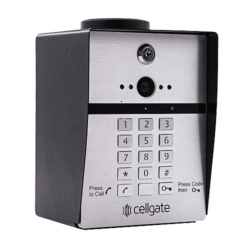 CellGate AA1TP-VZN Intercom Door Station, Wiegand Keypad AC Power with 12V DC Power Supply