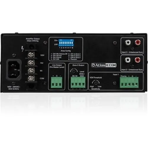 AtlasIED AA35G 3-Input Channel, 35W Mixer Amplifier with Global Power Supply