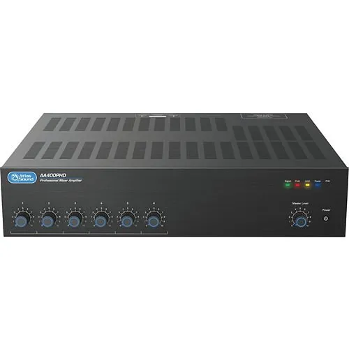 AtlasIED AA400PHD 6-Input Channel, 400W Mixer Amplifier with Automatic System Test (PHD)