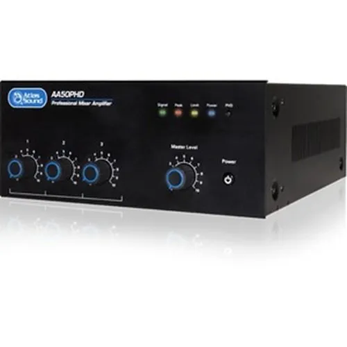 AtlasIED AA50PHD 4-Input, 50W Mixer Amplifier with Automatic System Test (PHD)
