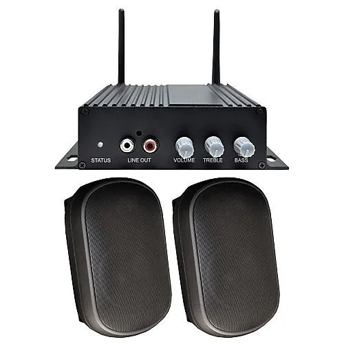 Speco AACEK1B AA1 Amplifier and SPCE5OB Bundle, Black