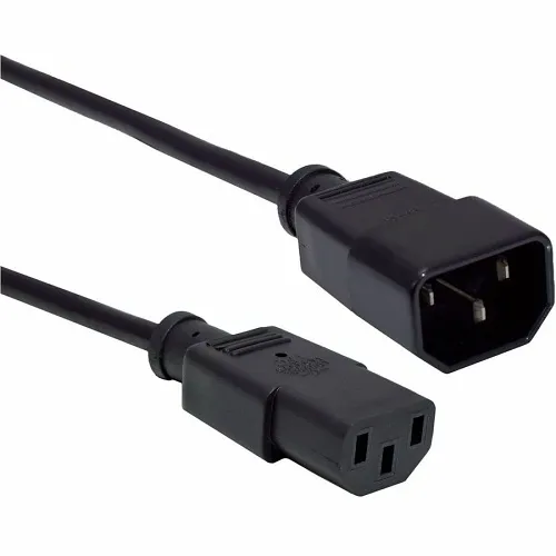 Weltron AC-120-10A1-10BK 18/3 14-Connector Power Extension Cable, 10'