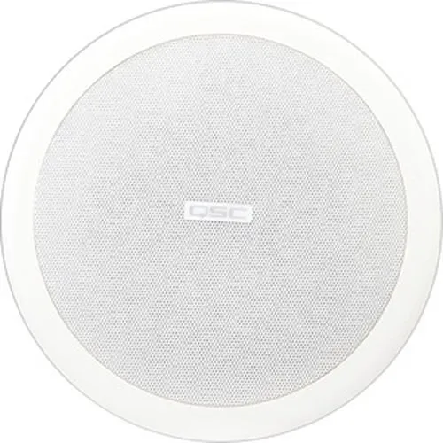 QSC AC-C6T AcousticCoverage Series 6" 2-Way 30W Ceiling Loudspeaker (Pair, White)