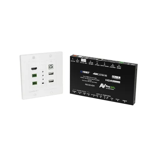 AV Pro Edge AC-CXWP-KVM-KIT HDMI / Bi-Directional USB Wall Plate Kit, 18Gbps