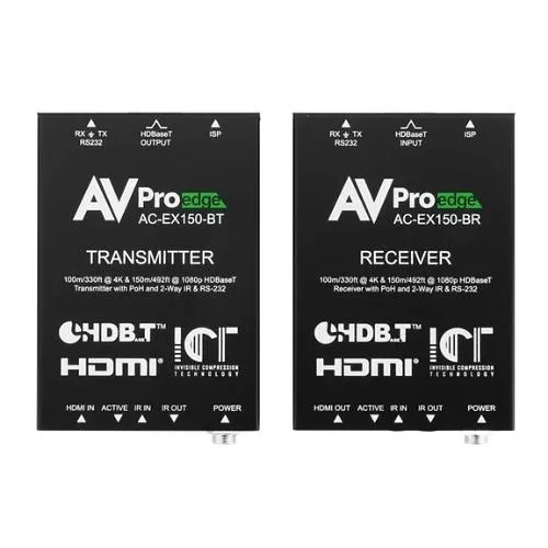 AV Pro Edge AC-EX150-BKT Long Distance 4K HDMI Extender, 150m, Black