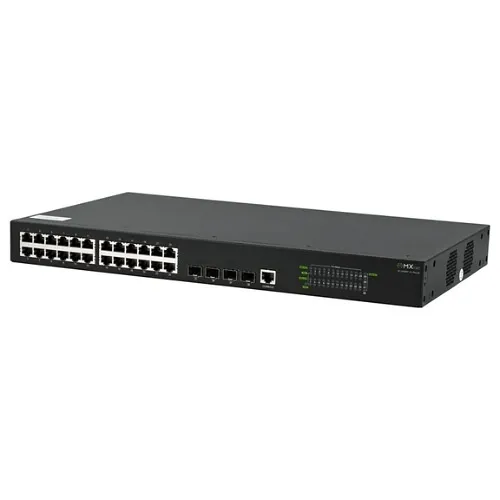 AVPro Edge AC-MXNET-SW24E E-Series 24-Port 1G (Copper) MXnet Switch with (4) 1G SFP Stacking Ports