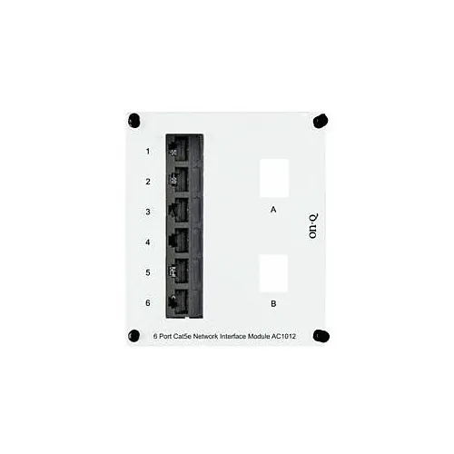 On-Q AC1012 CAT5e Network Interface Module, 6-Port