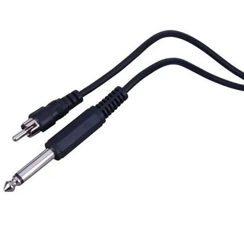 Vanco AC102X Audio Patch Cable, RCA Male Plug to 1/4″ Mono Plug