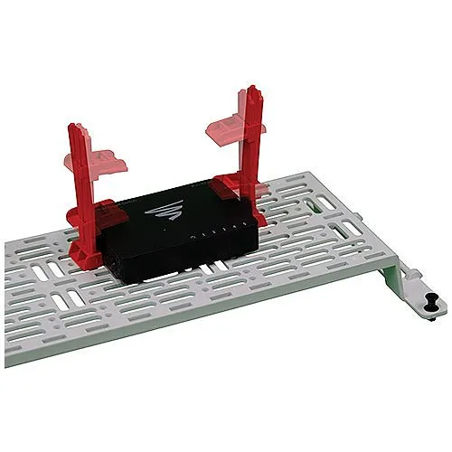 On-Q AC1060L5 Shelf Mounting Bracket with Luxul 5-Port Switch