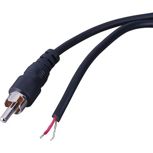 Vanco Audio Patch Cable RCA Male Plug to Stripped Tinned End