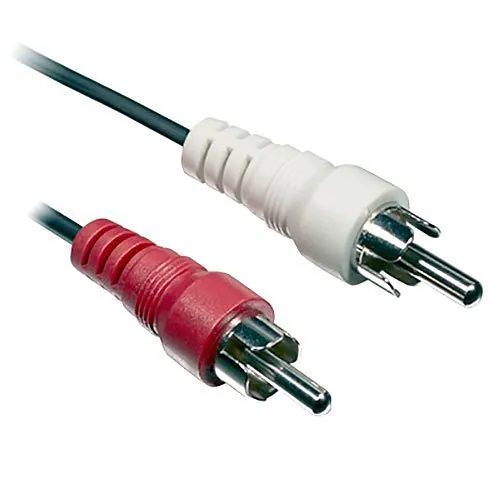 Vanco AC201 RCA Patch Cable, 1', Nickel Plated