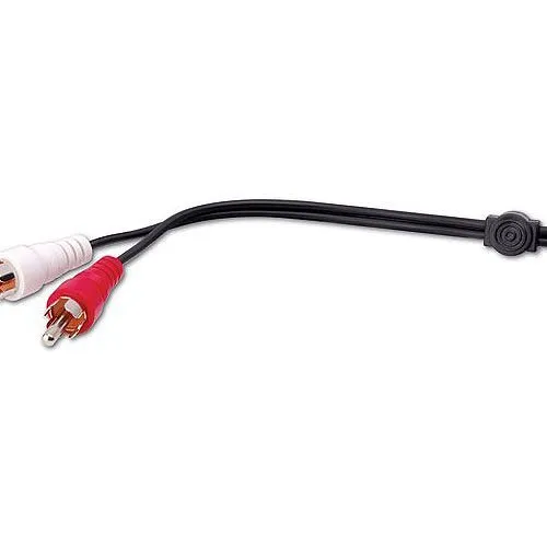 Vanco AC218X RCA Patch Cable, 1.5', Nickel Plated, Red and Black, 1.5'