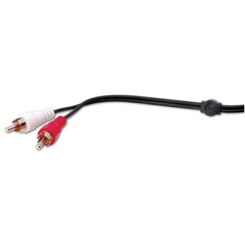 Vanco AC236X RCA Patch Cable, 3', Nickel Plated, Red and Black