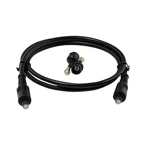 On-Q AC2412BK Toslink Audio Cable with Mini-Adapters, 12' (.3m)