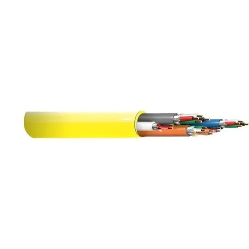 West Penn AC253PSHYE1000 22/2 18/4 22/4 22/3 Cable, Shielded, Flex, Plenum, Access Control Complete Design, 1000', Yellow