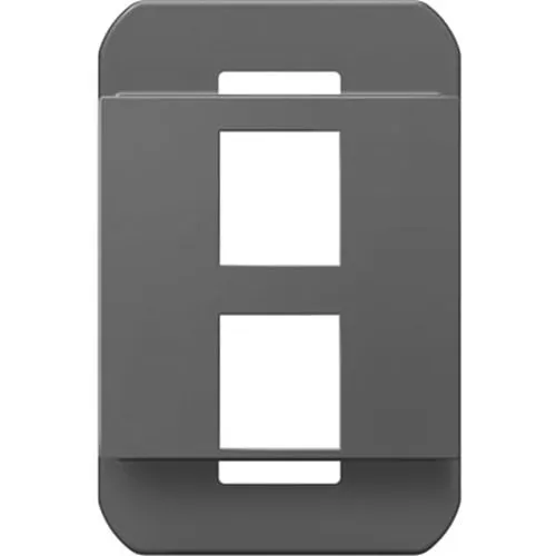 Pass & Seymour AC2PFM1 2-Port Keystone Frame, Magnesium