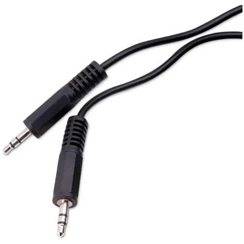 Vanco AC2W12X 3.5mm Stereo Audio Cable, 6', Black