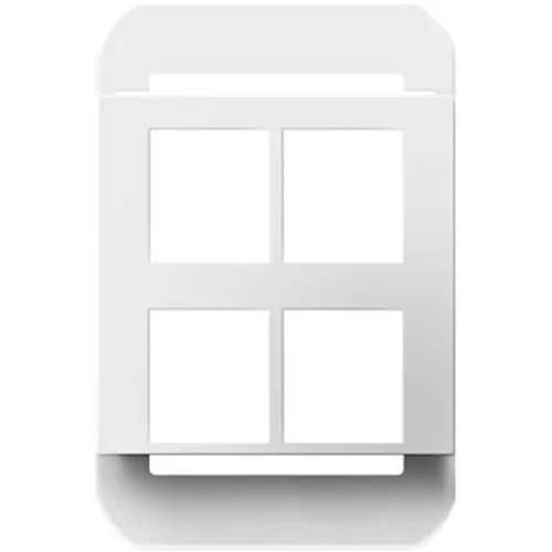 Pass & Seymour AC4PFW1 adorne 4-Port Frame, White