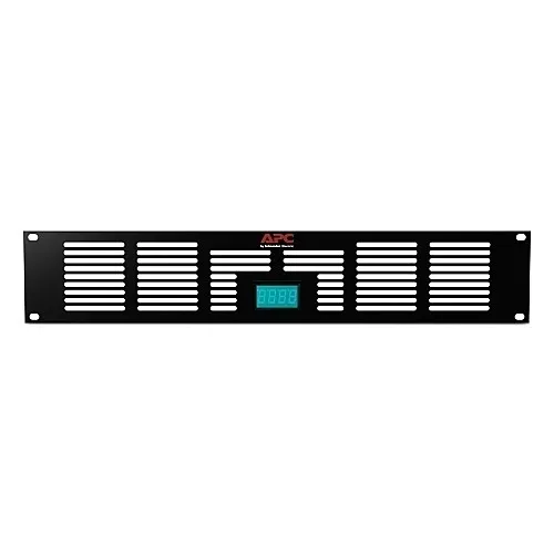 APC ACAC40000 NetShelter 2U Vent Panel with Temperature Display for 2U Rack Fan Panel ACF600