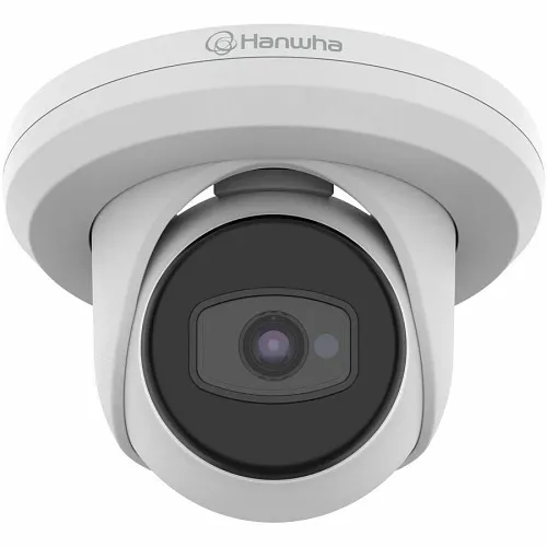 Hanwha ACE-8020R Wisenet Series 5MP Turret Camera with Day and Night Sensor and IP67, IK10 Protection, 3.6mm Fixed Focal Lens, White