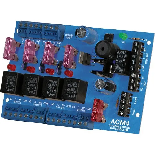 Altronix ACM4 Access Power Controller, Fused Relay Outputs, Board