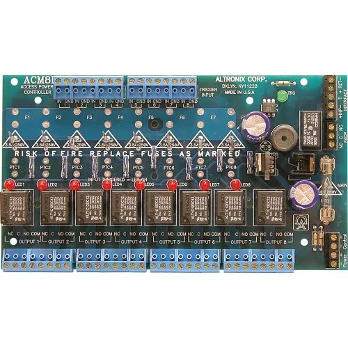 Altronix ACM8CB Access Power Controller, PTC Class Relay Outputs, Board