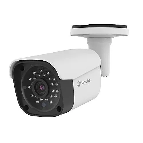 Hanwha ACO-6020R Wisenet Series 2MP IR Bullet Camera, 3.6mm Fixed Focal Lens, IP67, IK10, White