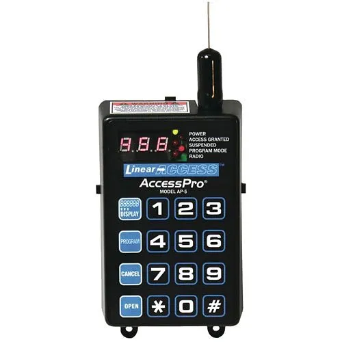 Linear AP-5 Wireless Access Controller for Gate or Doors, Black