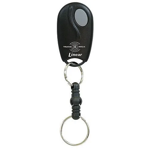 Linear ACT-31DH 1-Channel Factory Block Coded Key Ring TRANS PROX Transmitter and 26-bit Wiegand HID-Compatible Proximity Tag, Black