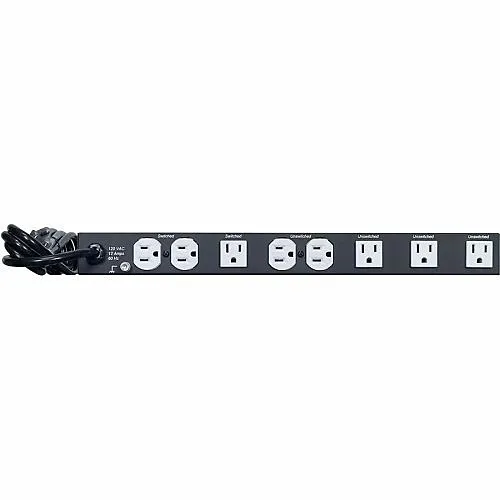 Lowell ACR-1509-S 19" 15A AC Power Distribution Panel with (9) NEMA 5-15R Receptacles and Basic Surge Protection