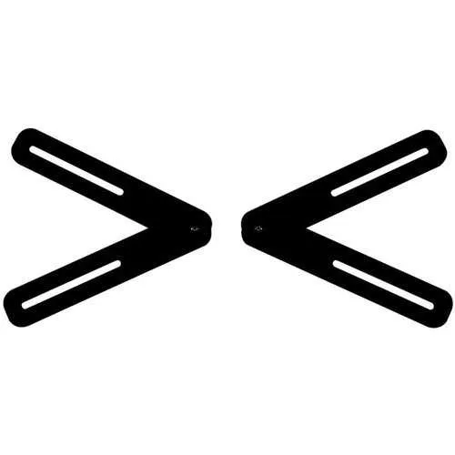 Peerless-AV ACSBR1 Universal Sound Bar Mounting Kit for 32" to 70" TVs, Black