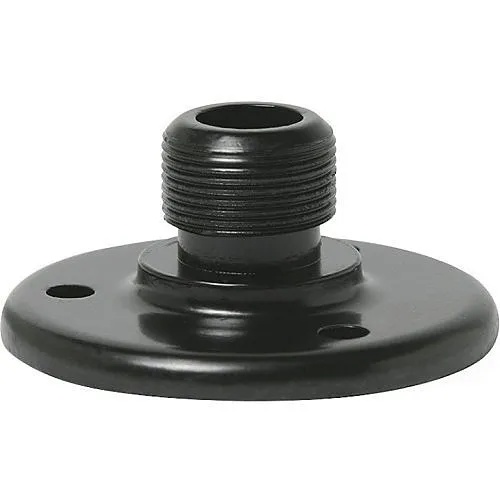 AtlasIED AD-12E Surface Mount Male Microphone Flange 5/8" 27 Thread, Bulk, Ebony