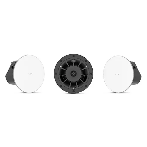 QSC AD-C4T-ZB-WH 4.5-Inch Two-Way Ceiling Speakers with 70/100V Transformer, White