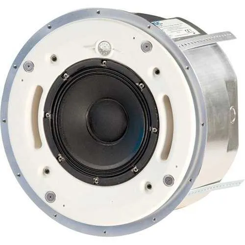 QSC AD-C820 Speaker Baffle with D-C800BB Backcan Assembly and AD-C800RG Round Grille, White
