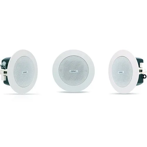 QSC AD-C.SAT AcousticCoverage Series 2.75" Small Format Ceiling Satellite Loudspeaker, Black