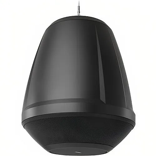QSC AD-P.HALO-BK AcousticDesign Series 6.5" Integrated SUB/SAT Pendant Loudspeaker System, Black