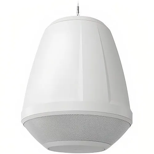 QSC AD-P.HALO-WH AcousticDesign Series 6.5" Integrated SUB/SAT Pendant Loudspeaker System, White
