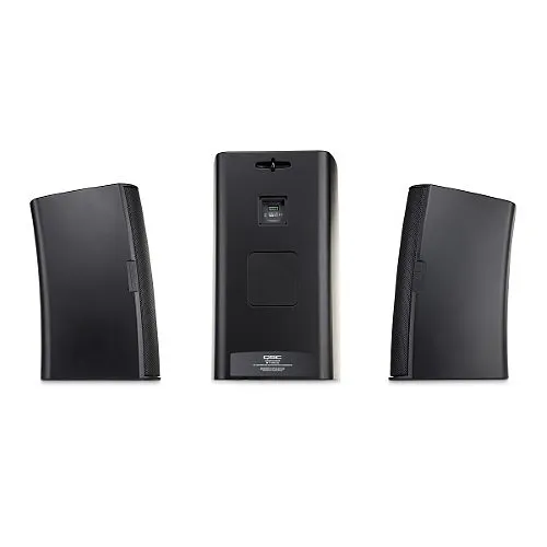 QSC AD-S112SW-BK 12" 8-Ohms Surface Mount Weather-Resistant Subwoofer, Black